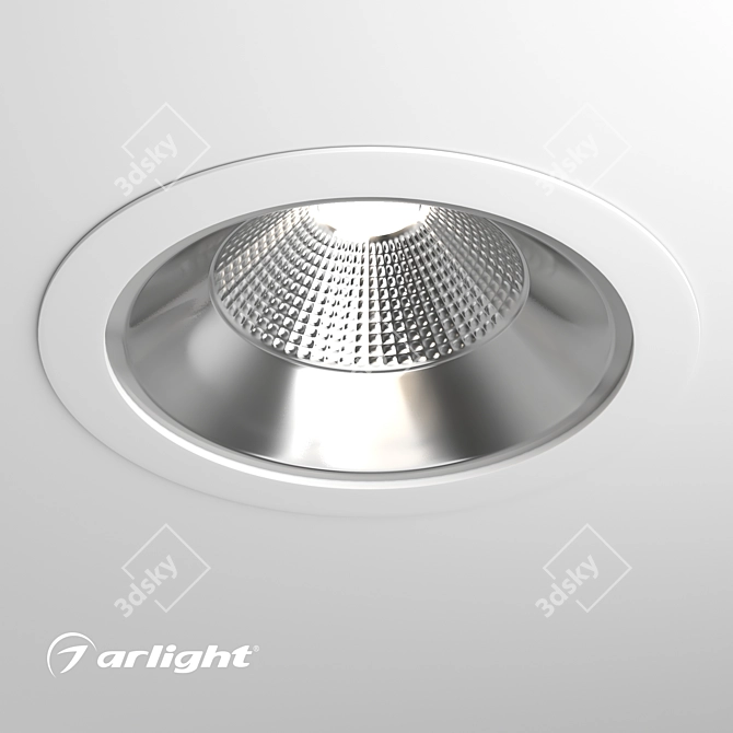 EcoLite LED Downlight - Professional Lighting Solution 3D model image 1