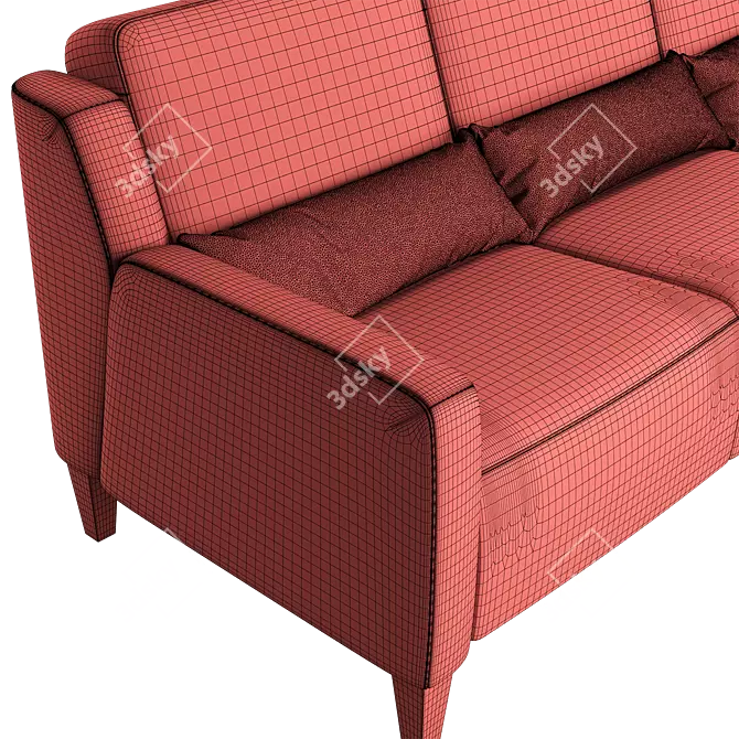 Cabo Loft Sofa: Stylish, Comfortable, and Versatile 3D model image 5