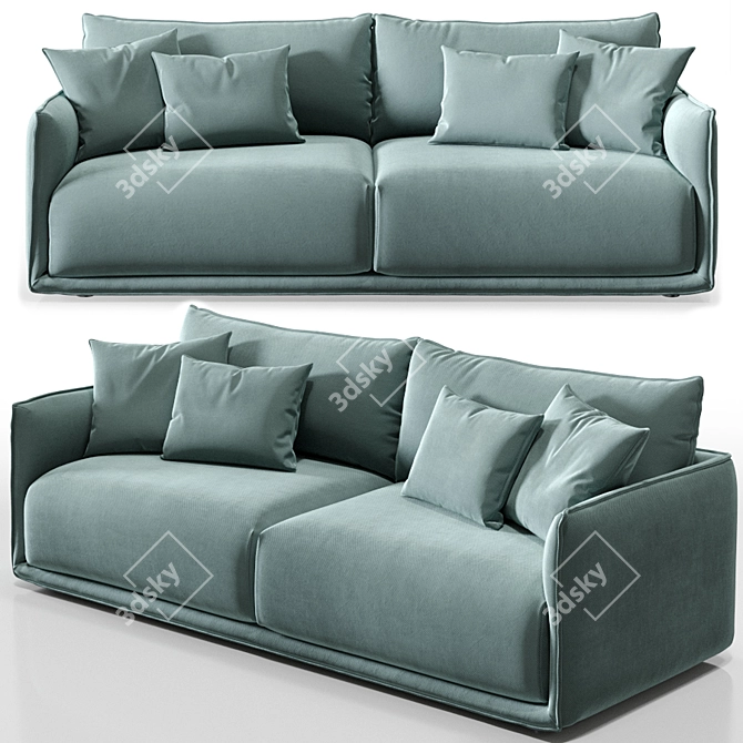 SP01 MAX Sofa: Innovative Design, Maximum Comfort 3D model image 1