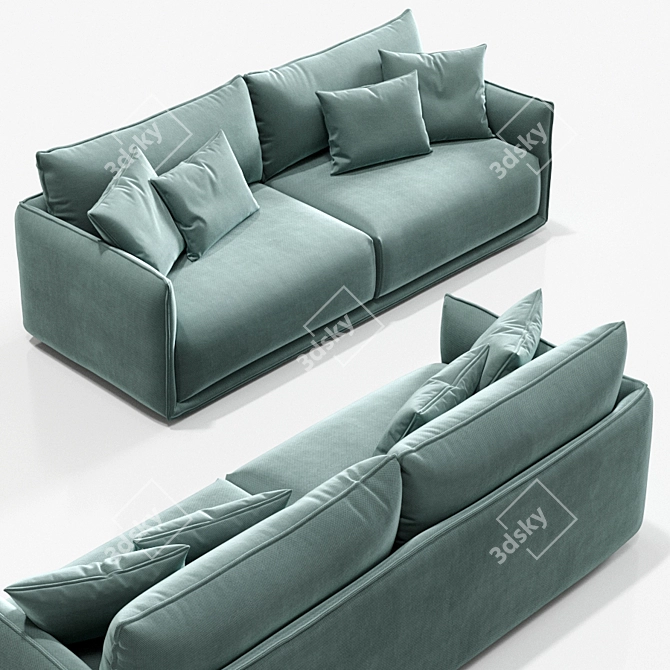 SP01 MAX Sofa: Innovative Design, Maximum Comfort 3D model image 3