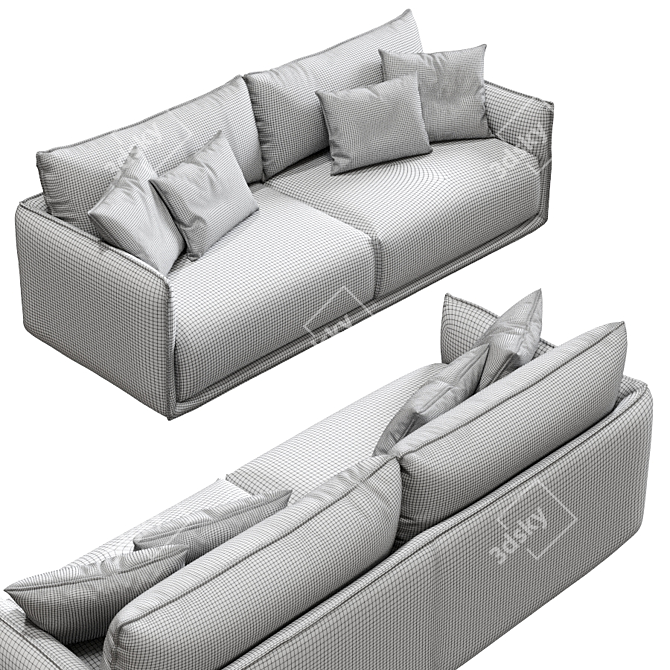 SP01 MAX Sofa: Innovative Design, Maximum Comfort 3D model image 4