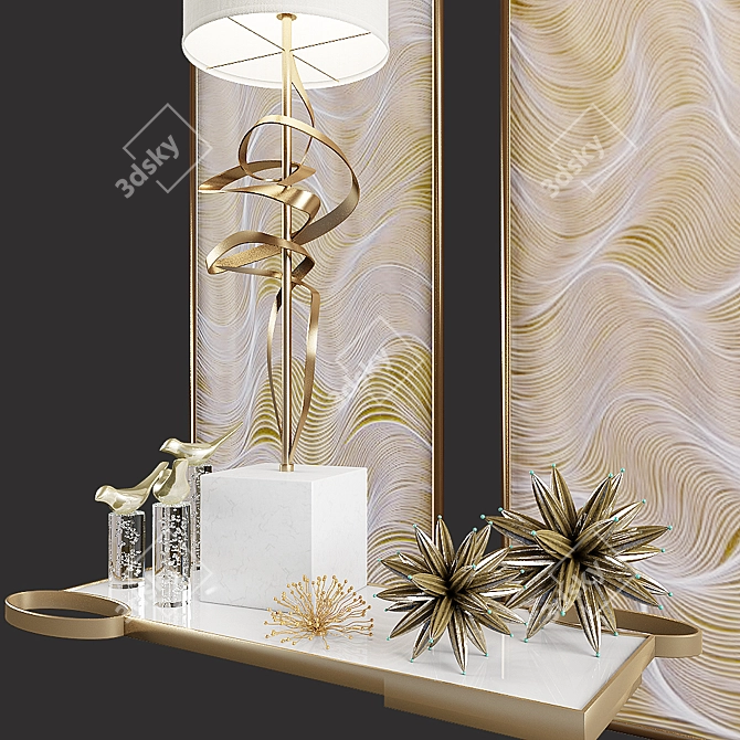 Elegant Architecture Lamp Set 3D model image 6