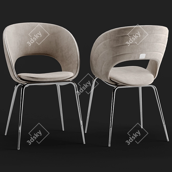 Elegant Visionnaire Table Chair 3D model image 2