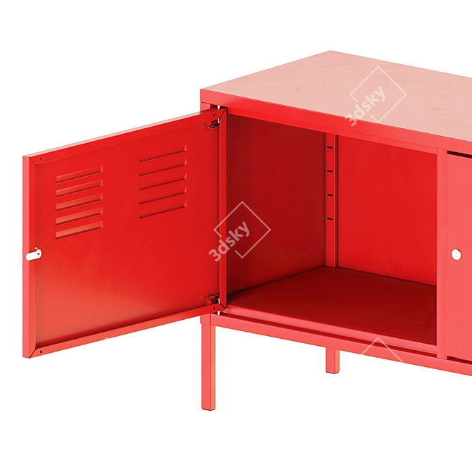  Versatile IKEA PS Cabinet: Blue, Green, Red (119x40x63 cm) 3D model image 2