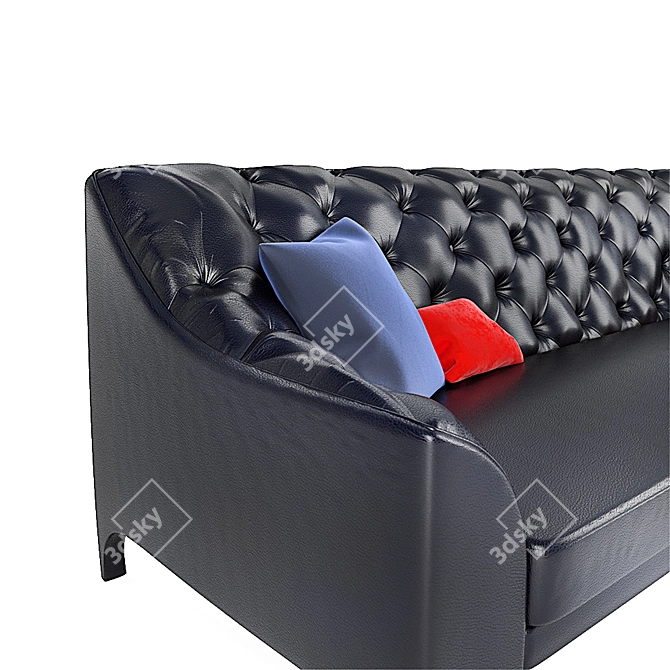 Brando Selva: Stylish 4-Seater Sofa 3D model image 8