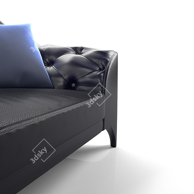 Brando Selva: Stylish 4-Seater Sofa 3D model image 11