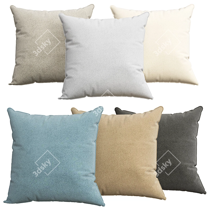 Cozy Cushion Set: Pillows 23 3D model image 1