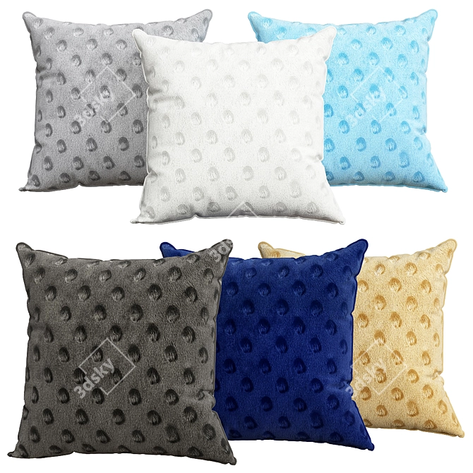 Cozy Decor Pillows 3D model image 1