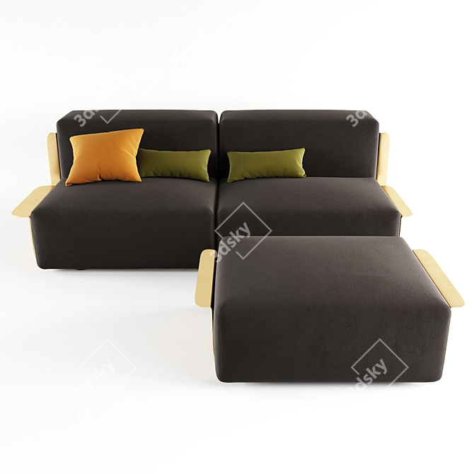 Loom Sofa: Striking Italian Design 3D model image 3