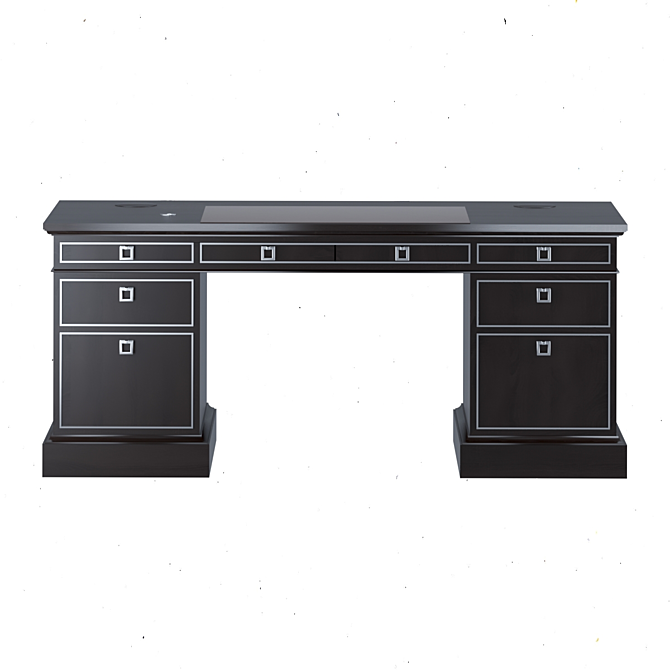 Elegant Carlisle Writing Desk 3D model image 1