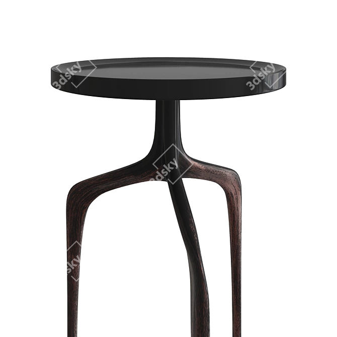 Bronze Bridger Side Table: Elegant and Functional 3D model image 2