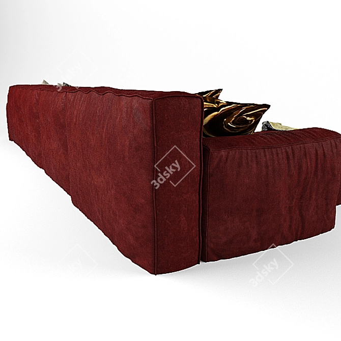 Peanut Designer Sofa 3D model image 3