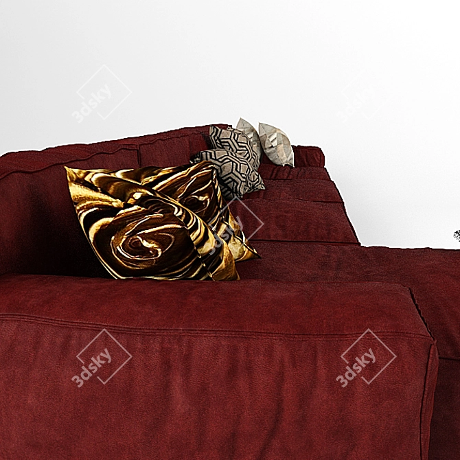 Peanut Designer Sofa 3D model image 4