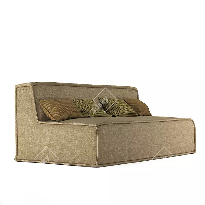 Tommy Milano: Comfortable Folding Sofa 3D model image 2