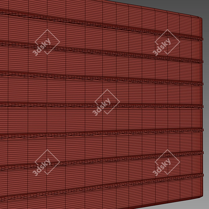 Rustic Log with Jute Finish 3D model image 3