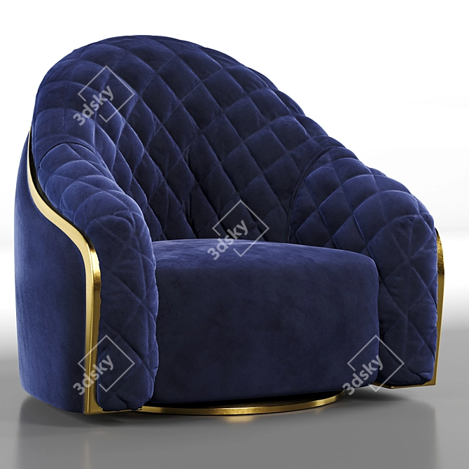 Elegant Cantori Portofino Armchair 3D model image 3