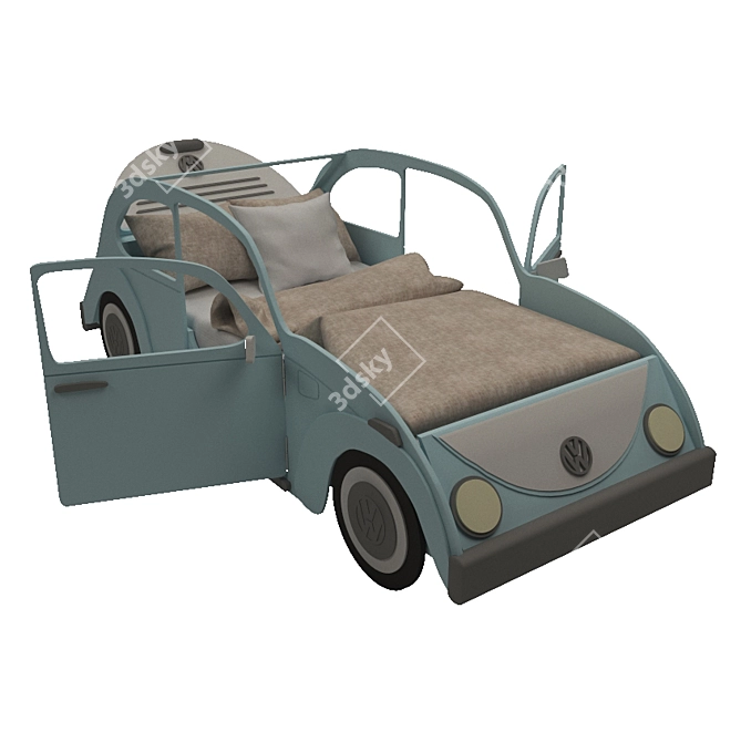 VW Baby Crib: Sleek & Functional 3D model image 5