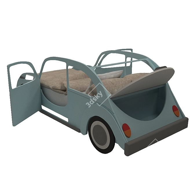 VW Baby Crib: Sleek & Functional 3D model image 6