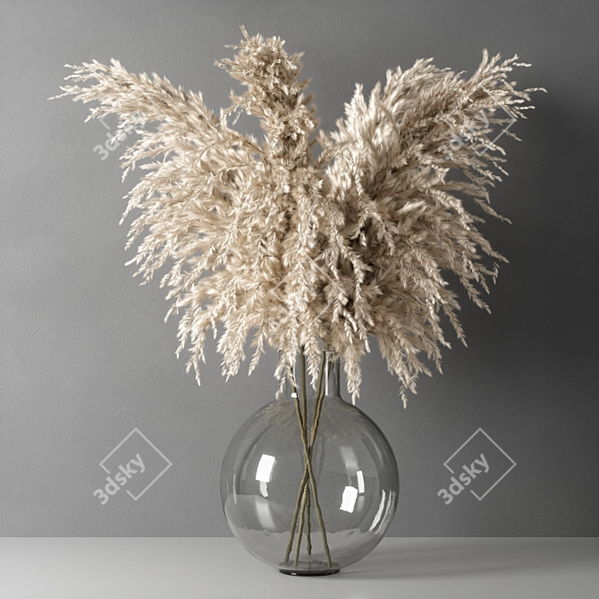 Elegant Opacity Vase 3D model image 2