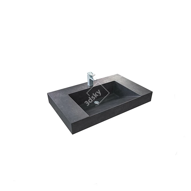 Iceberg Concrete Sink 3D model image 2