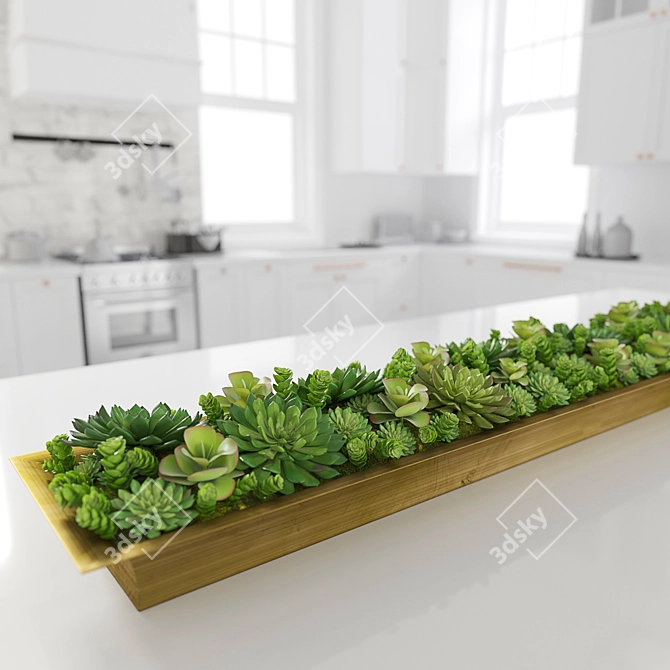 Title: Handcrafted RH Tray 3D model image 3