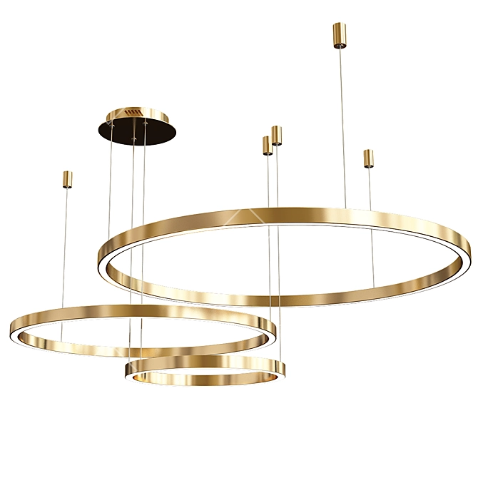 Sleek & Chic Chandelier Collection 3D model image 5