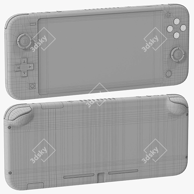 NintenSwitch Lite - Zacian & Zamazenta 3D model image 5