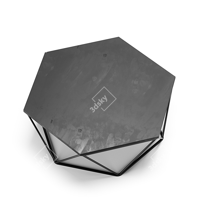 Contemporary Polygon Coffee Table 3D model image 2