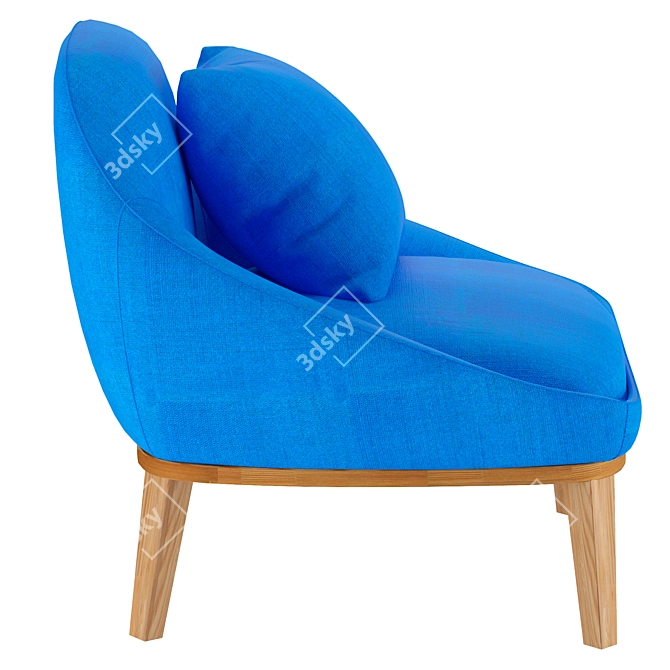 Stylish Loft Designe Armchair - 2433 Model 3D model image 4