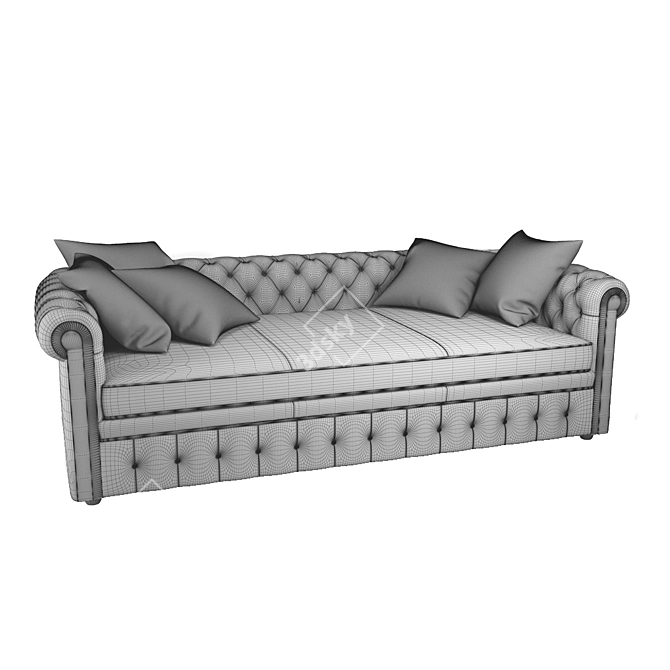 Luxurious Modern L-Shaped Sofa 3D model image 3