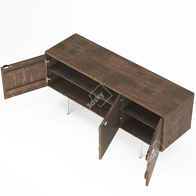 Modern Hensley Media Cabinet 3D model image 3