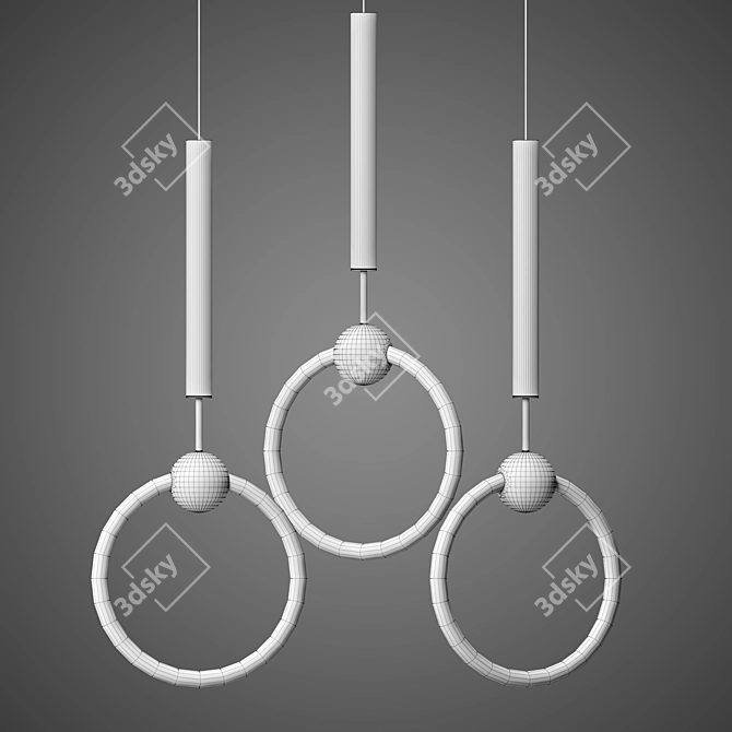 Radiant RING Chandelier - PDL2033 3D model image 2