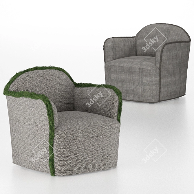 Elegant Ada Armchair by Paola Navone 3D model image 4