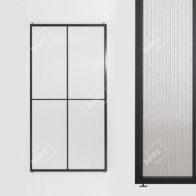 Versatile Glass Partition 44 3D model image 1