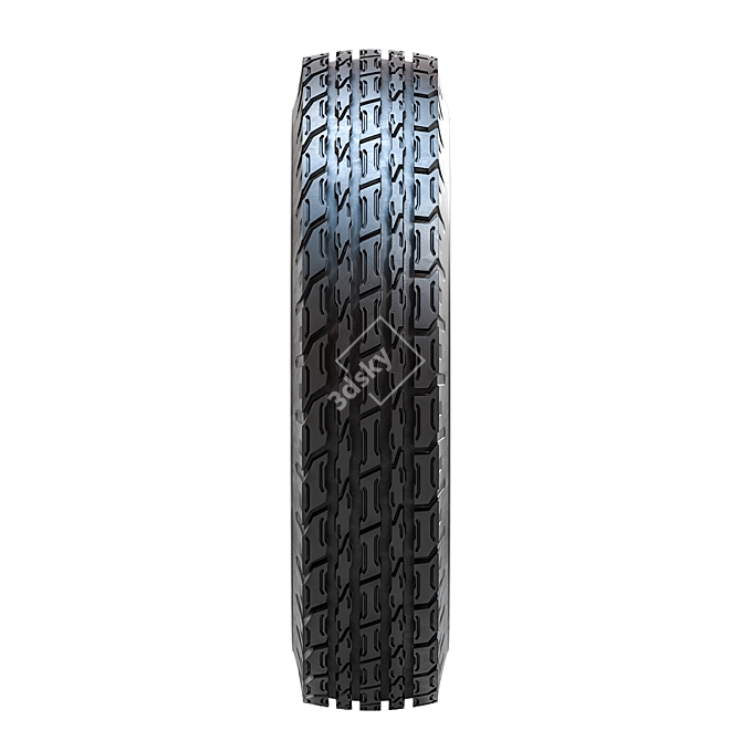 Bike Tread Pyramids: Superior Grip for Ultimate Performance 3D model image 2