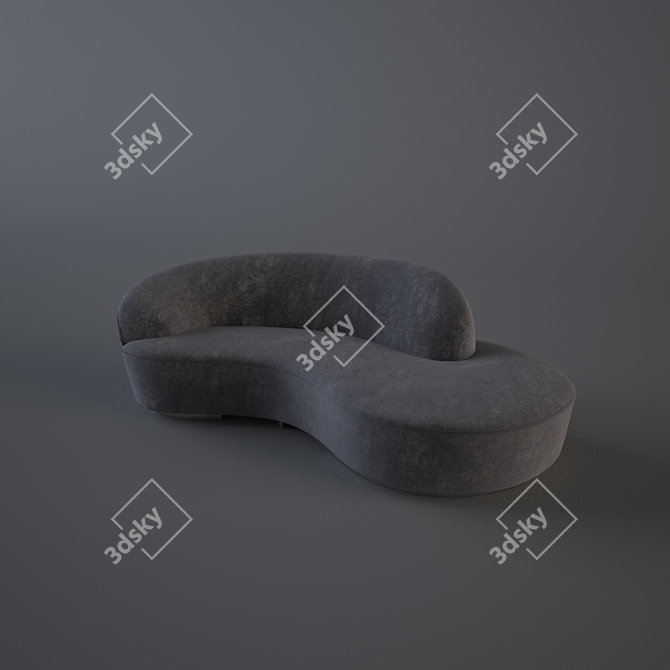 Sleek Sofa: Vladimir Kagan 3D model image 5