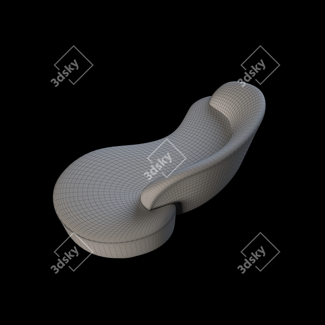 Sleek Sofa: Vladimir Kagan 3D model image 7