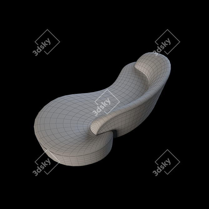 Sleek Sofa: Vladimir Kagan 3D model image 8