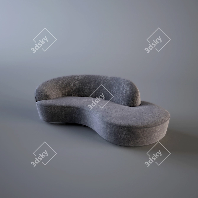 Sleek Sofa: Vladimir Kagan 3D model image 12