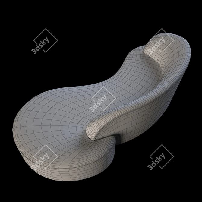 Sleek Sofa: Vladimir Kagan 3D model image 22