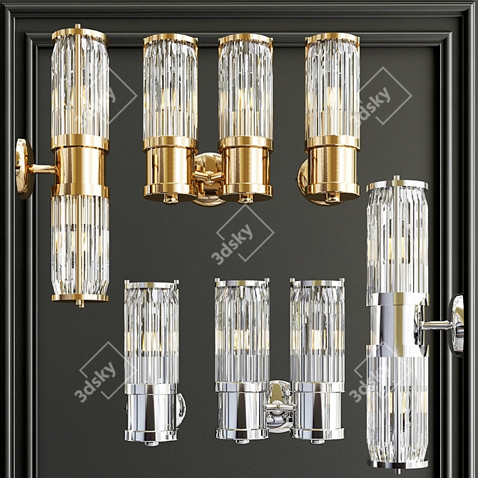 Claridges Wall Lamp: Elegant Lighting Solution 3D model image 2