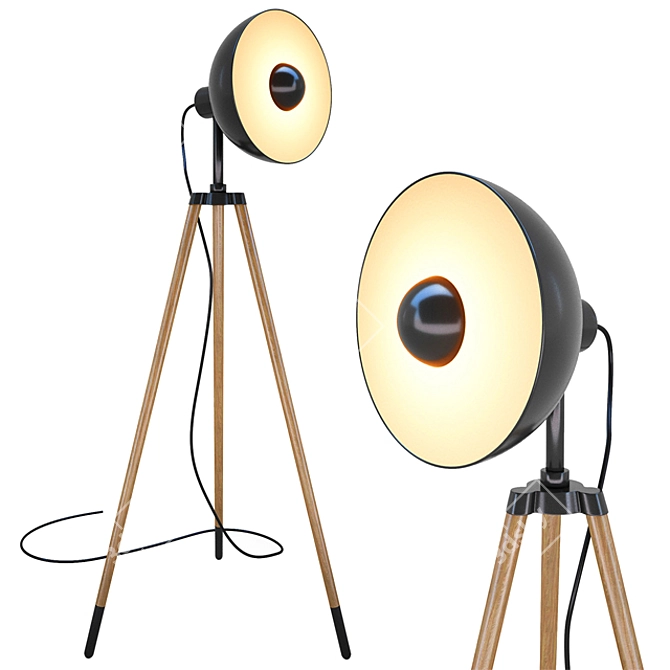 Modern Floor Lamp with 3D Max & Vray Render 3D model image 1