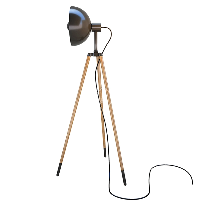 Modern Floor Lamp with 3D Max & Vray Render 3D model image 2