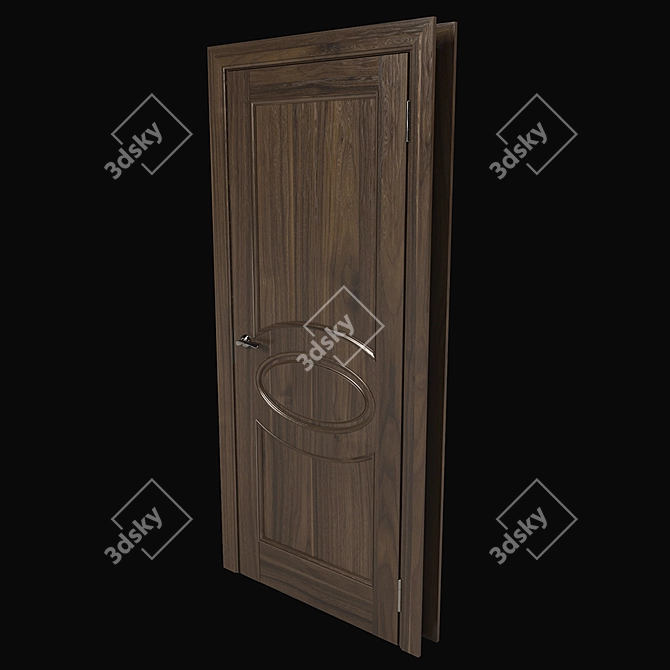 Classic Interior Door - Elegant Design, Perfect Fit 3D model image 3