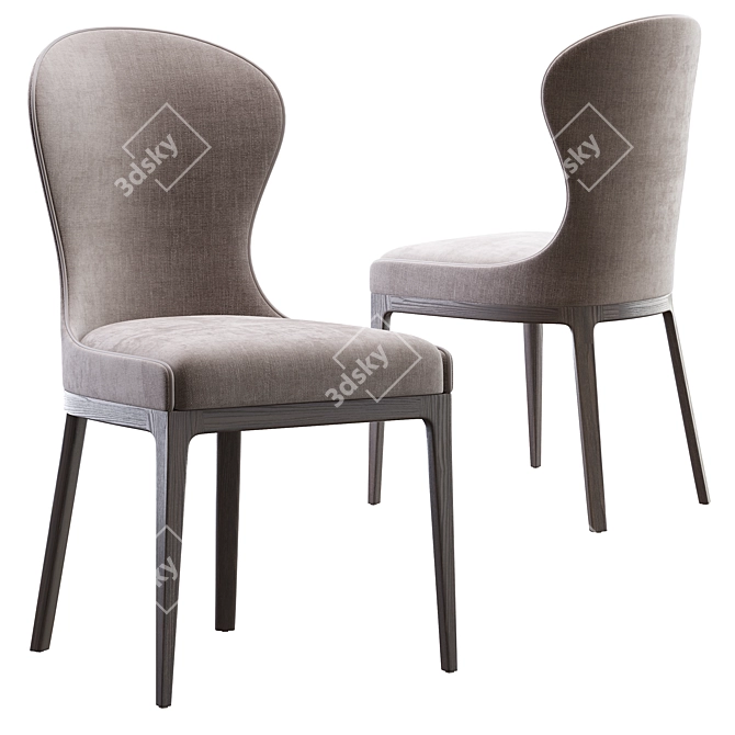 Elegant Flexform Chair: Roberto Lazzeroni Design 3D model image 1