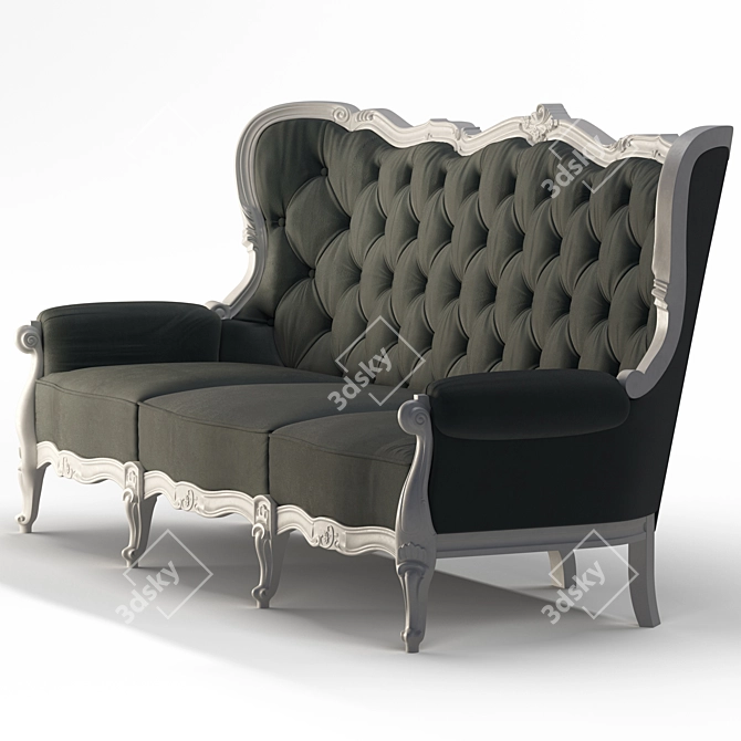 Elegant Classimo Sofa: 3D Model 3D model image 2