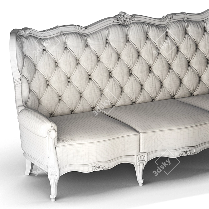 Elegant Classimo Sofa: 3D Model 3D model image 4