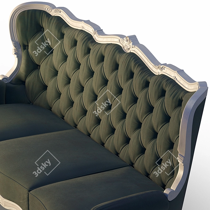 Elegant Classimo Sofa: 3D Model 3D model image 8