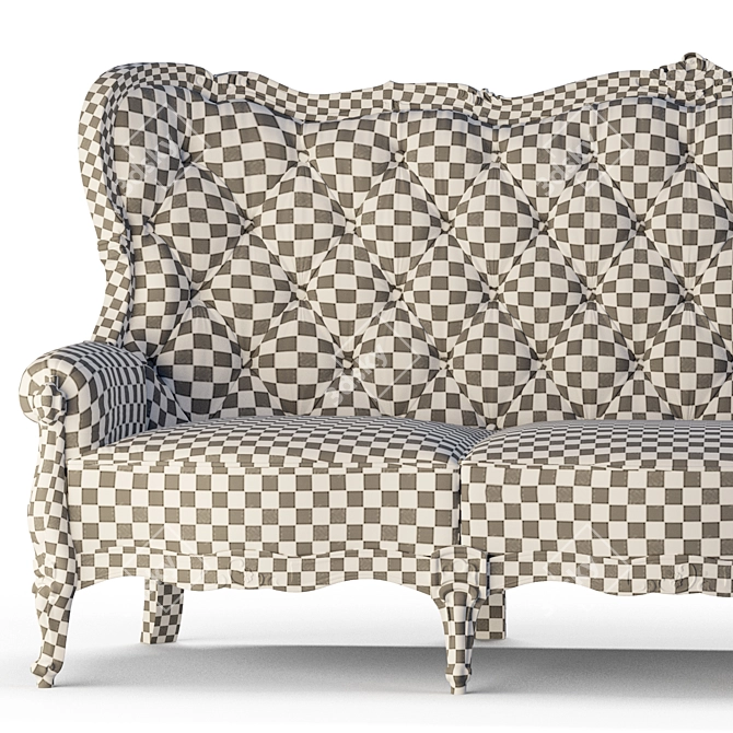 Elegant Classimo Sofa: 3D Model 3D model image 12