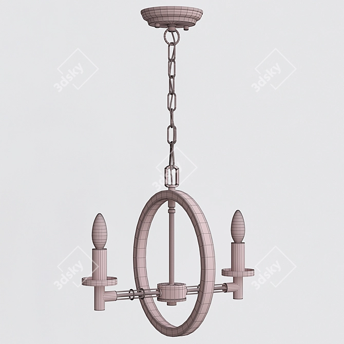 Loft-Concept Angular 2 Chandelier 3D model image 3